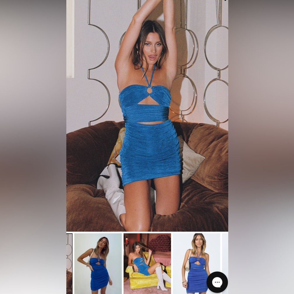 Bodycon Blue Mini Dress